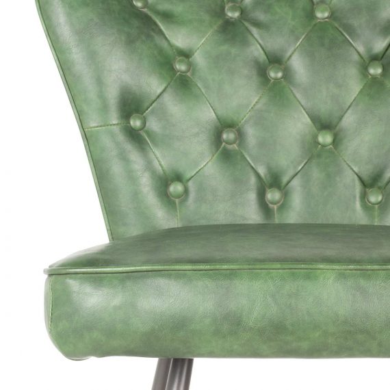 Taburete retro verde.