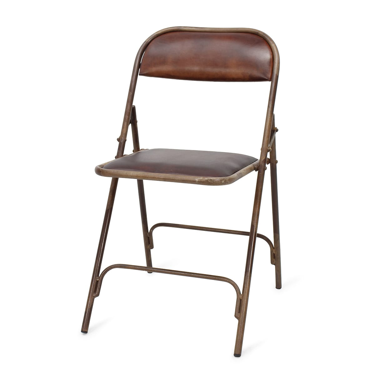 Chaises de bar pliantes fabriquées en cuir ou bois d'acacia.
