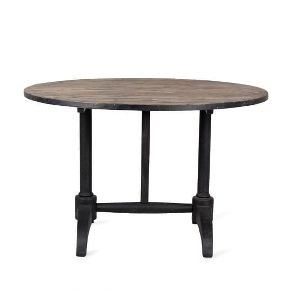 Table ronde en bois pour bar.