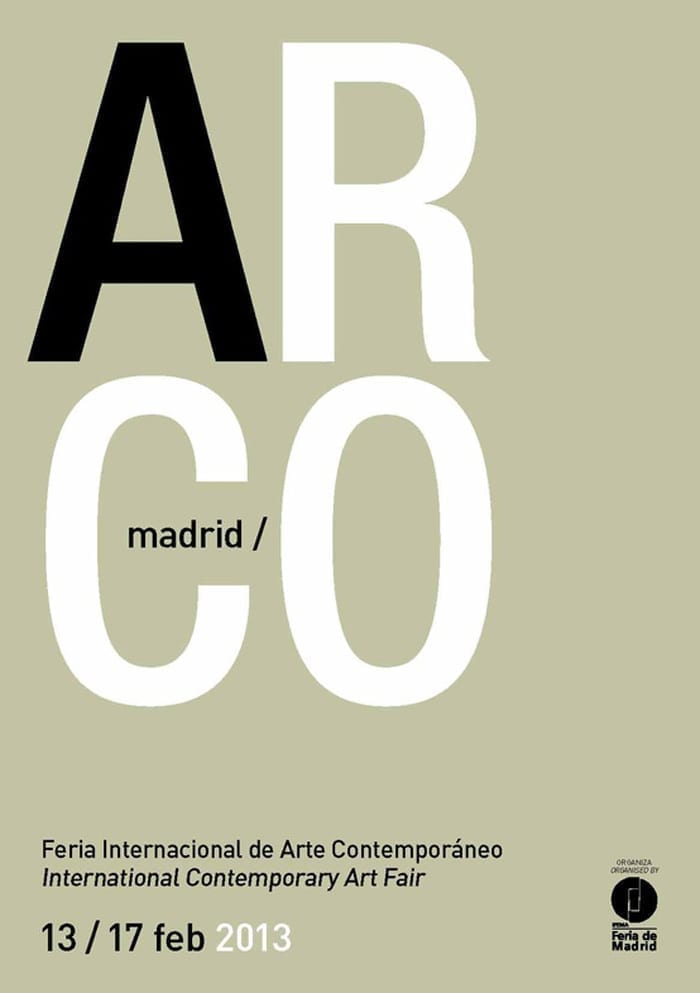 Imágenes del cartel de Arco Madrid 2013