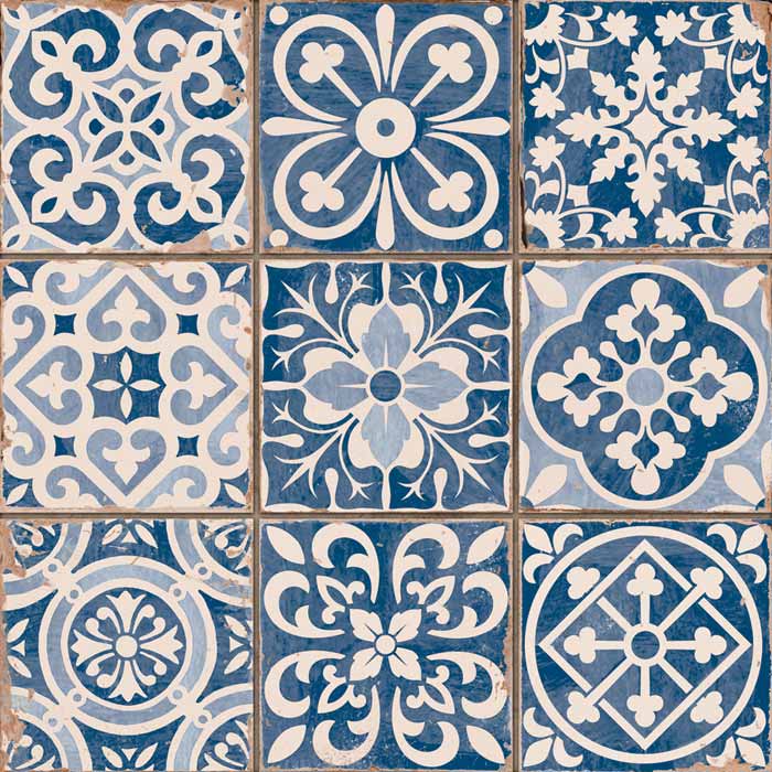 Imágenes de los azulejos FAENZA AZUL