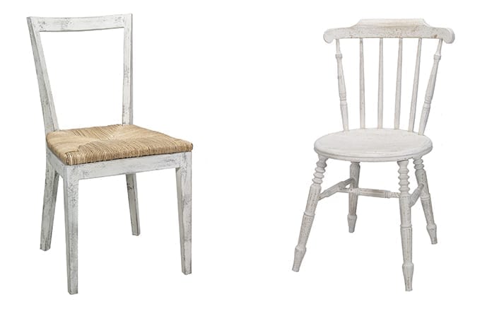 Chaises blanches Francisco Segarra