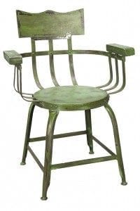 chaises vert clair avec accoudoirs llucena