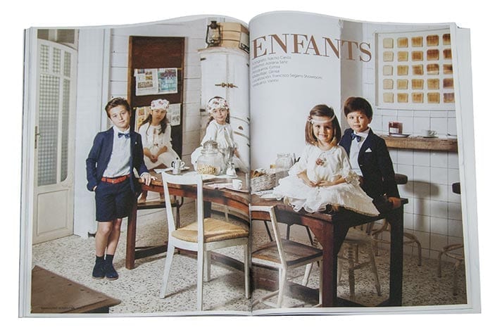 ENFANTS. Editorial de moda para & Novias en el showroom de Francisco Segarra.