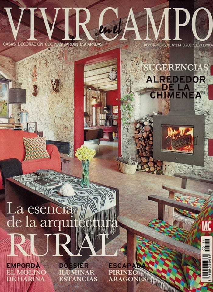 Imagen de la portada de la publicación de interiorismo Vivir en el campo.