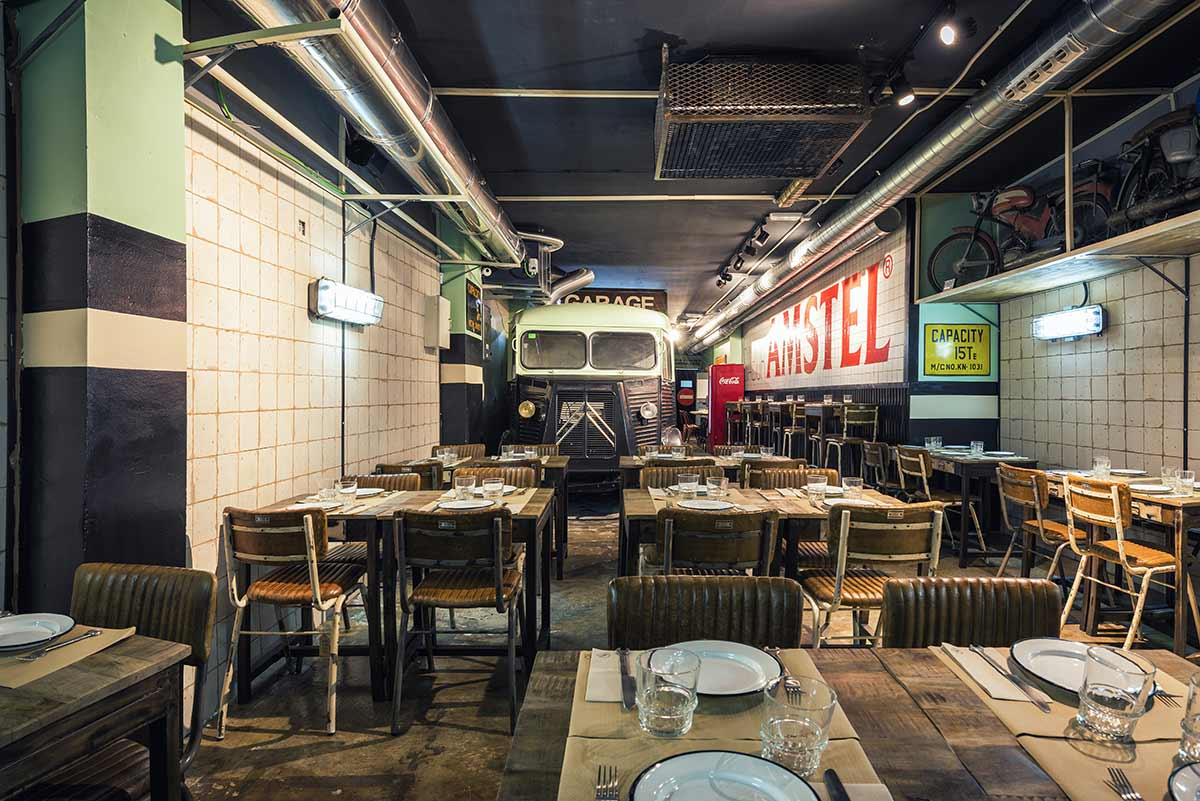 Concept restaurant original de Nº5 Burger Garage.