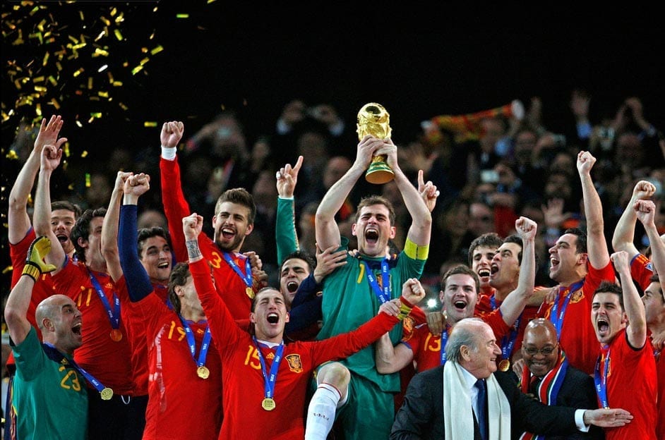 La selección Española gana el mundial del 2010