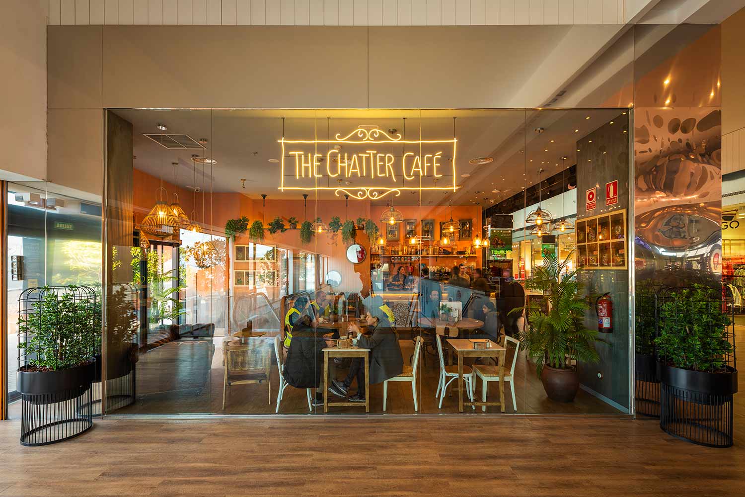 Diseño 100% FS para la cafetería The Chatter Café en Madrid.