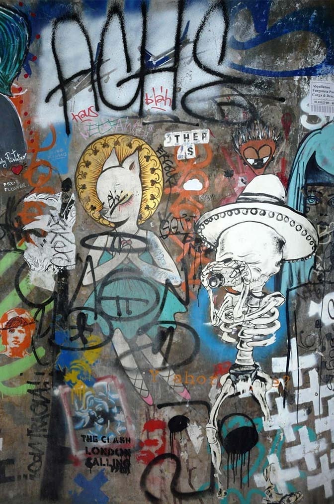 Imágenes de graffitis para decoración mural profesional en Francisco Segarra.