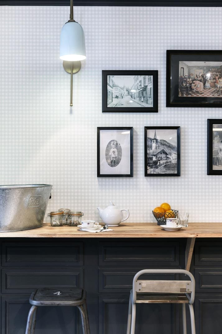 Photo.Restaurant La Popote d'Ondine avec une décoration vintage et minimaliste