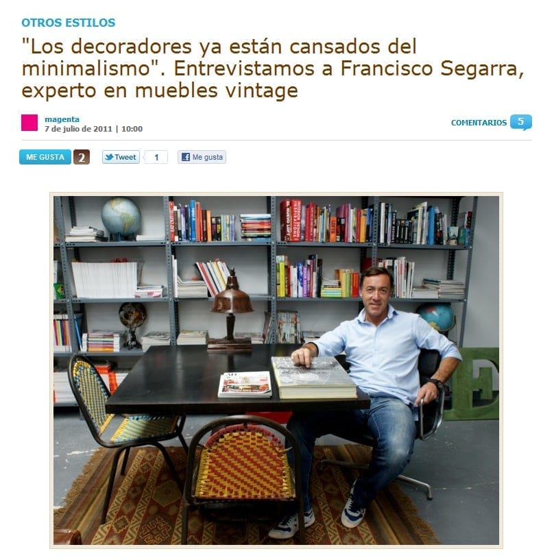 Francisco Segarra entrevista en decoesfera