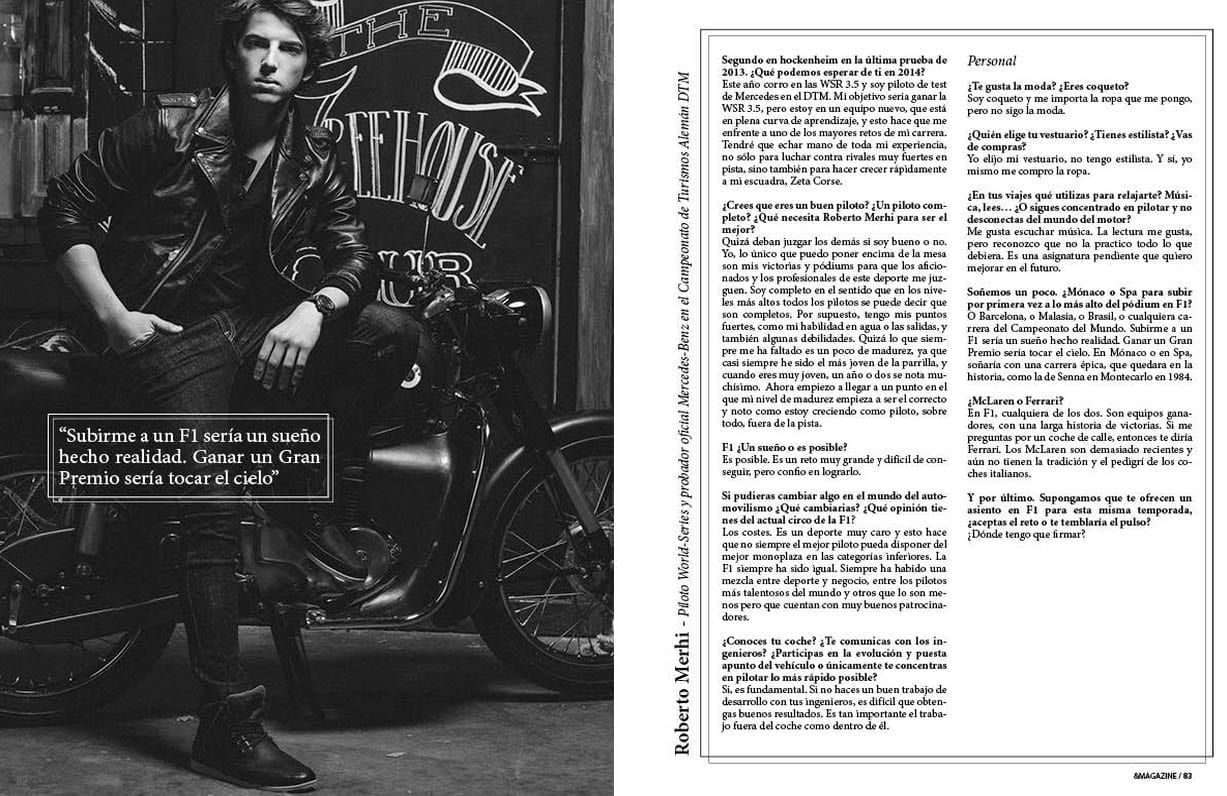 Fotos. Entrevista Roberto Merhi para &Magazine #4.