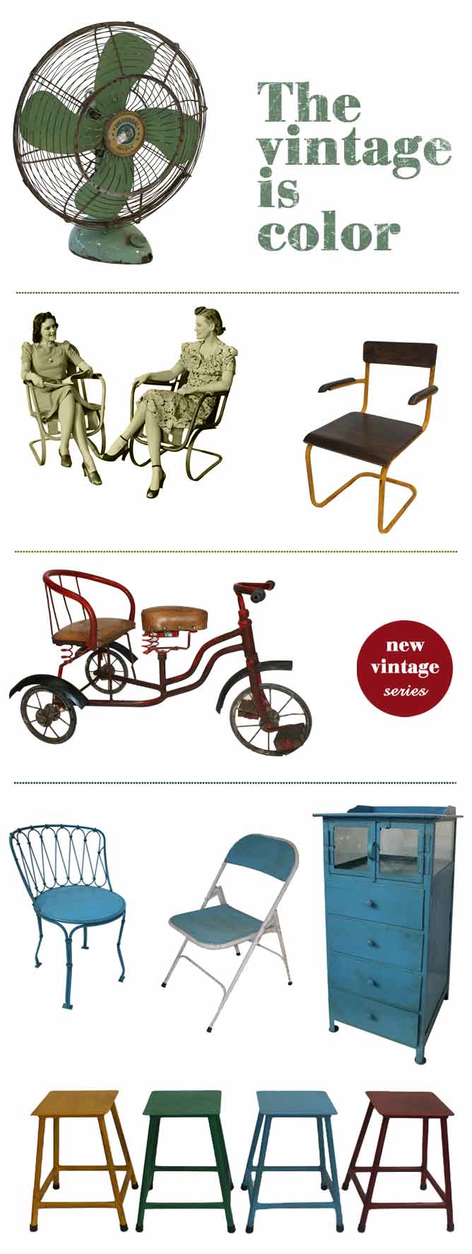 Collection de mobilier Vintage et Industriel de FS