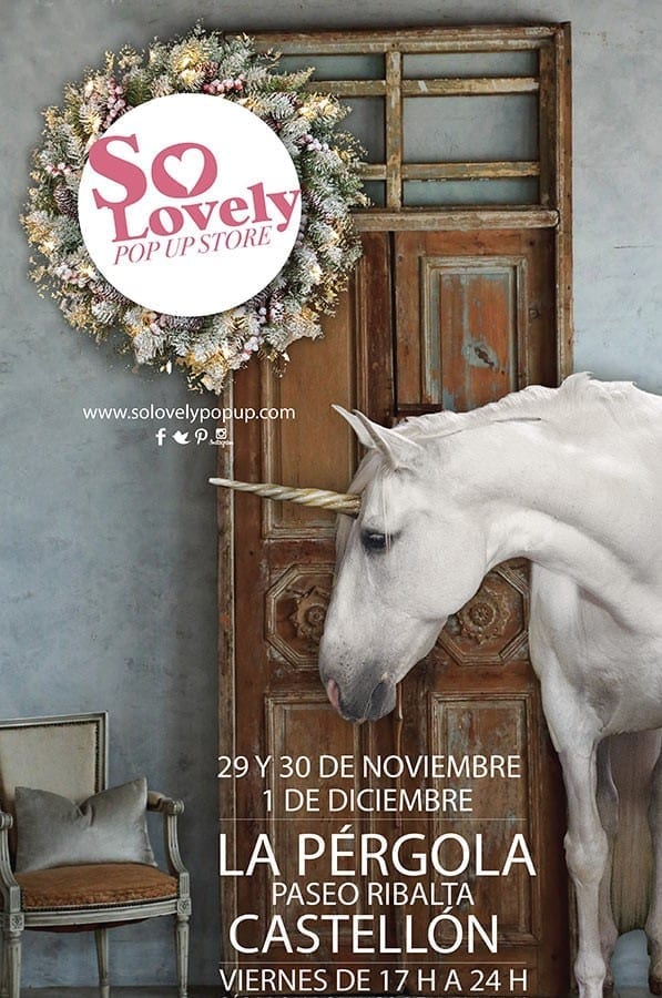 Foto del cartel del evento So Lovely Christmas Pop Up Store en Castellón.