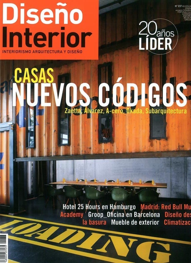 Imágenes de la portada de la revista Diseño Interior