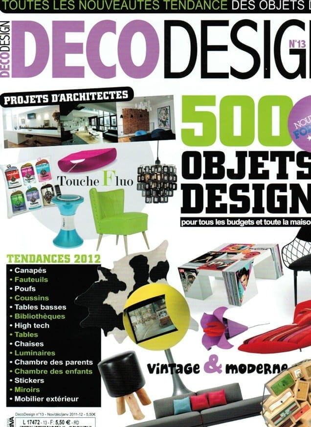 Mobilier de Francisco Segarra dans la revue Deco Design