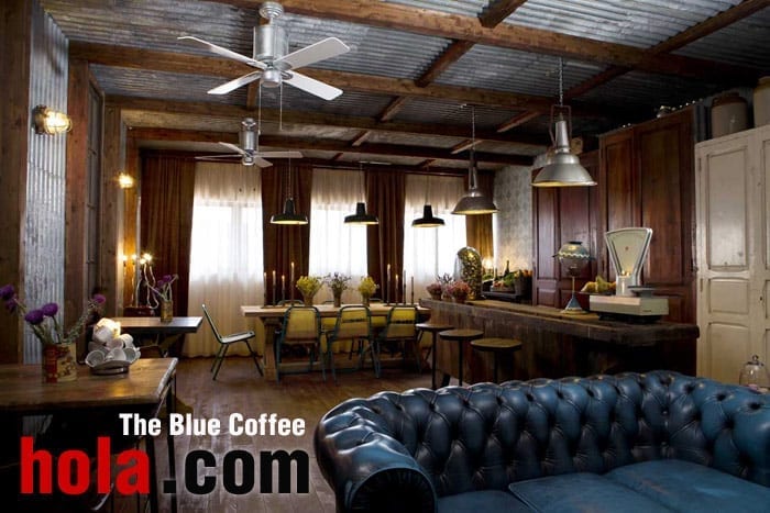 Projet de décoration, Blue Coffee