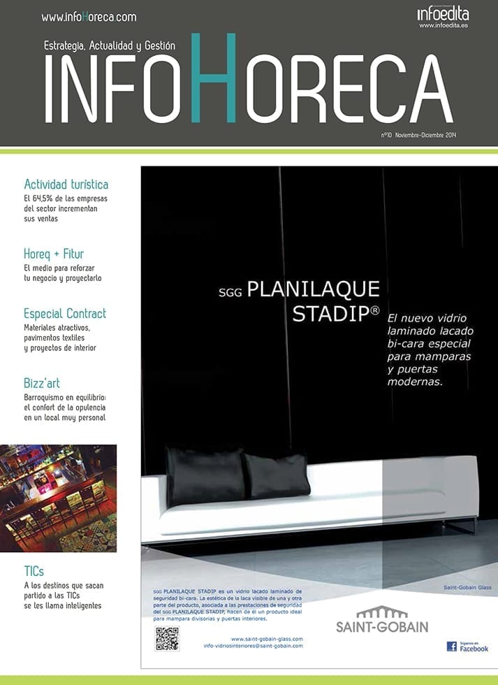 Imágenes da la portada d ela publicación InfoHoreca.