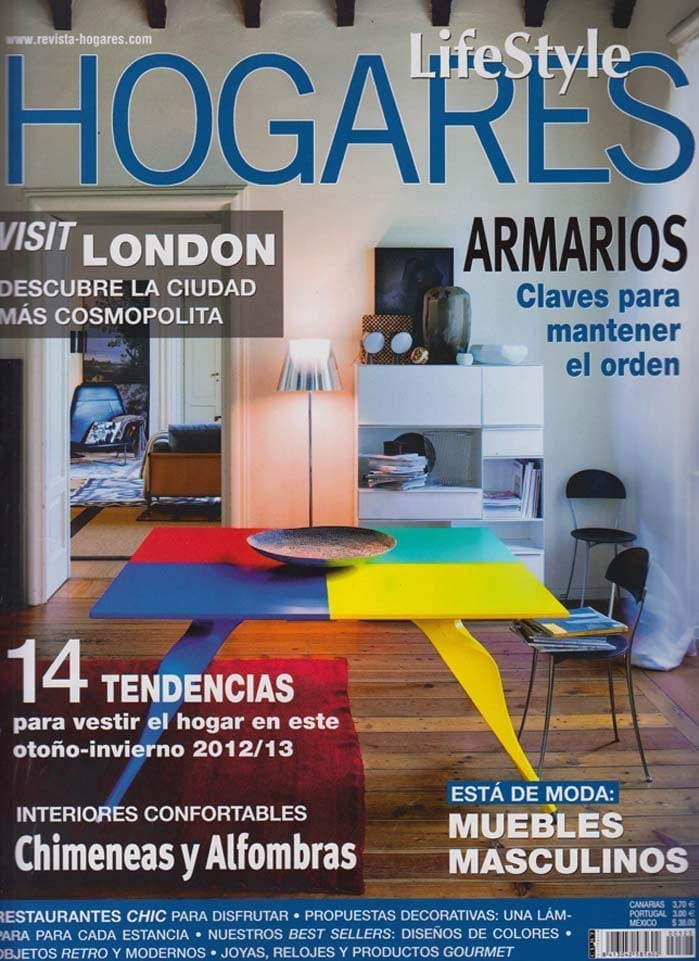 Imágenes de las sillas contract de Francisco Segarra en la publicación "Hogares"