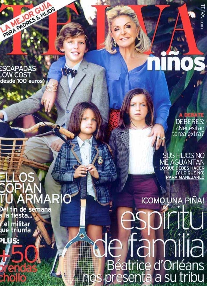 Imágenes de la portada de Telva niños, octubre