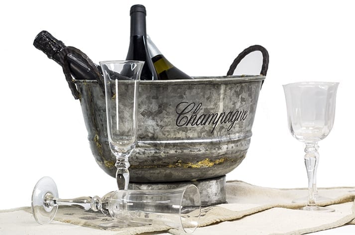 Collection de seau à champagne pour restaurants.