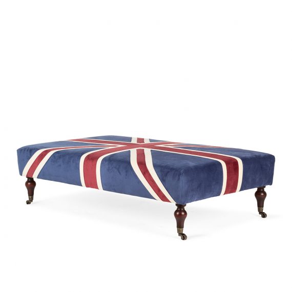 English style ottoman.