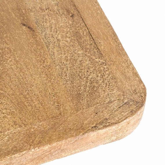 Tables pour cafétéria fabriquées en bois de manguier.