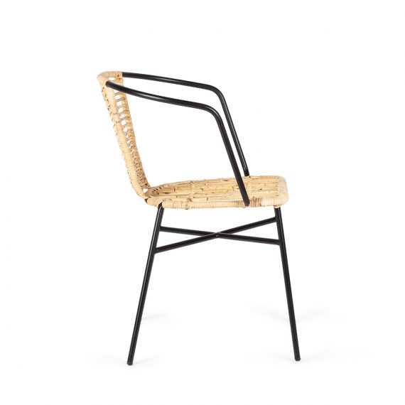 Cane and rattan chair by Francisco Segarra.