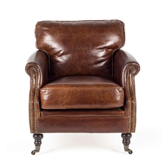 Vintage waiting room armchair.