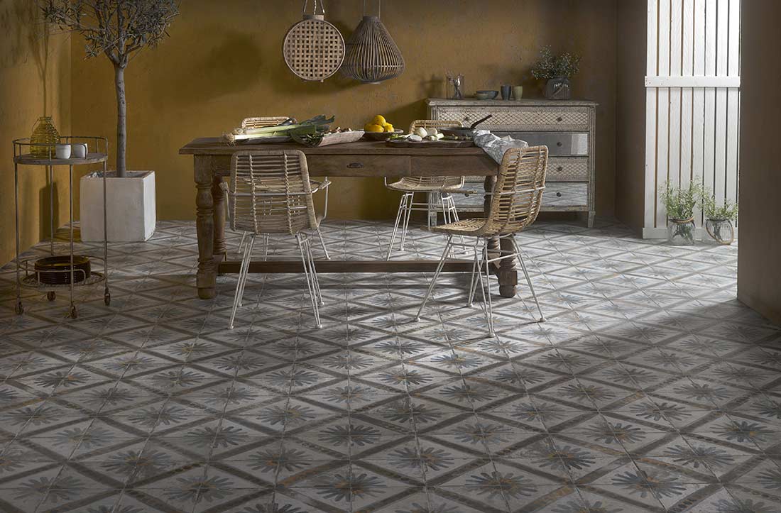 Commercial floor tile by Francisco Segarra.