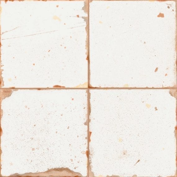 White stoneware. ARTISAN tiles.