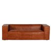 Leather sofas to be used in waiting rooms.