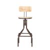 Industrial style stool.