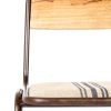 Upholstered restaurant chair.