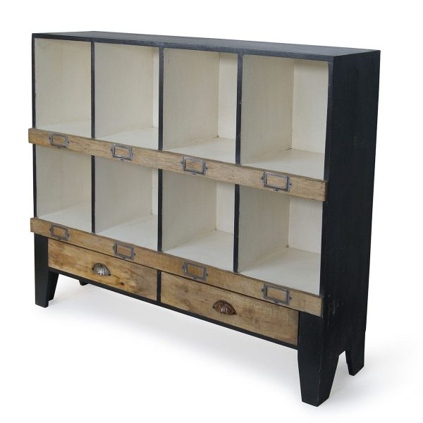 Storage and display cabinets.