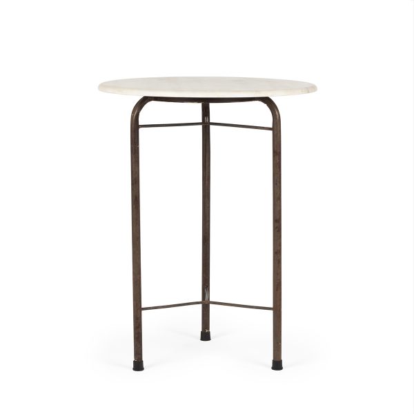 Table marbre ronde.