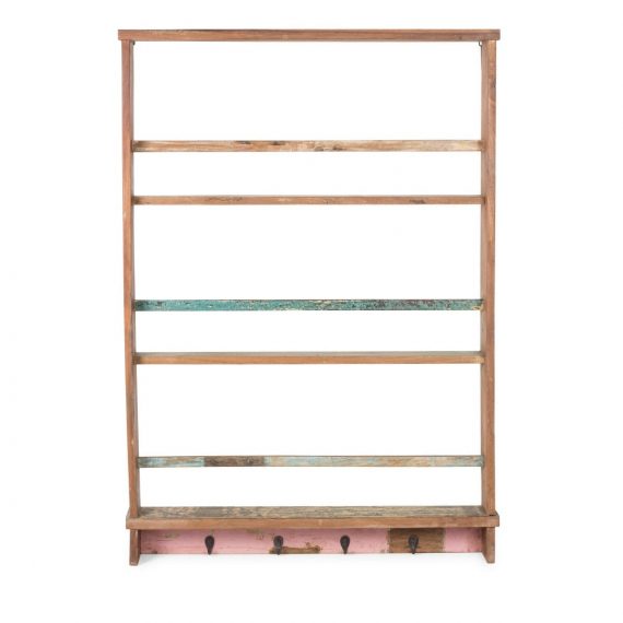 Wall commercial racks.