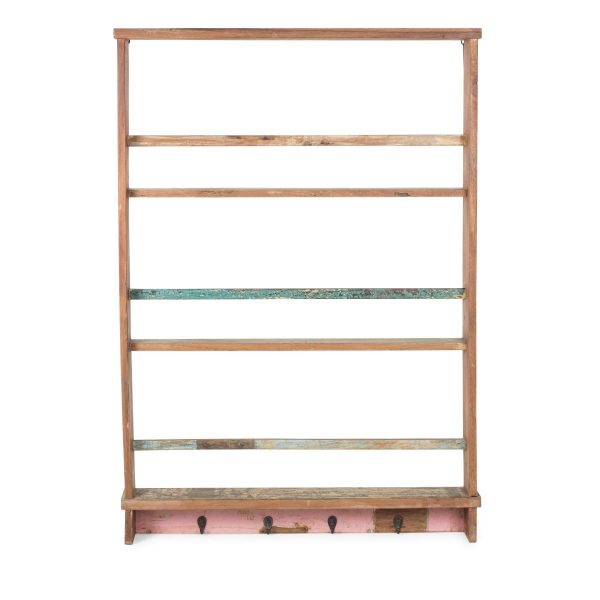 Wall commercial racks.