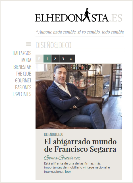 Francisco Segarra news ElHedonista interview.