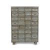 Antique metal file cabinet.