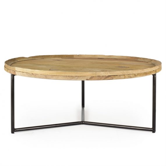 Mesa de café redonda.