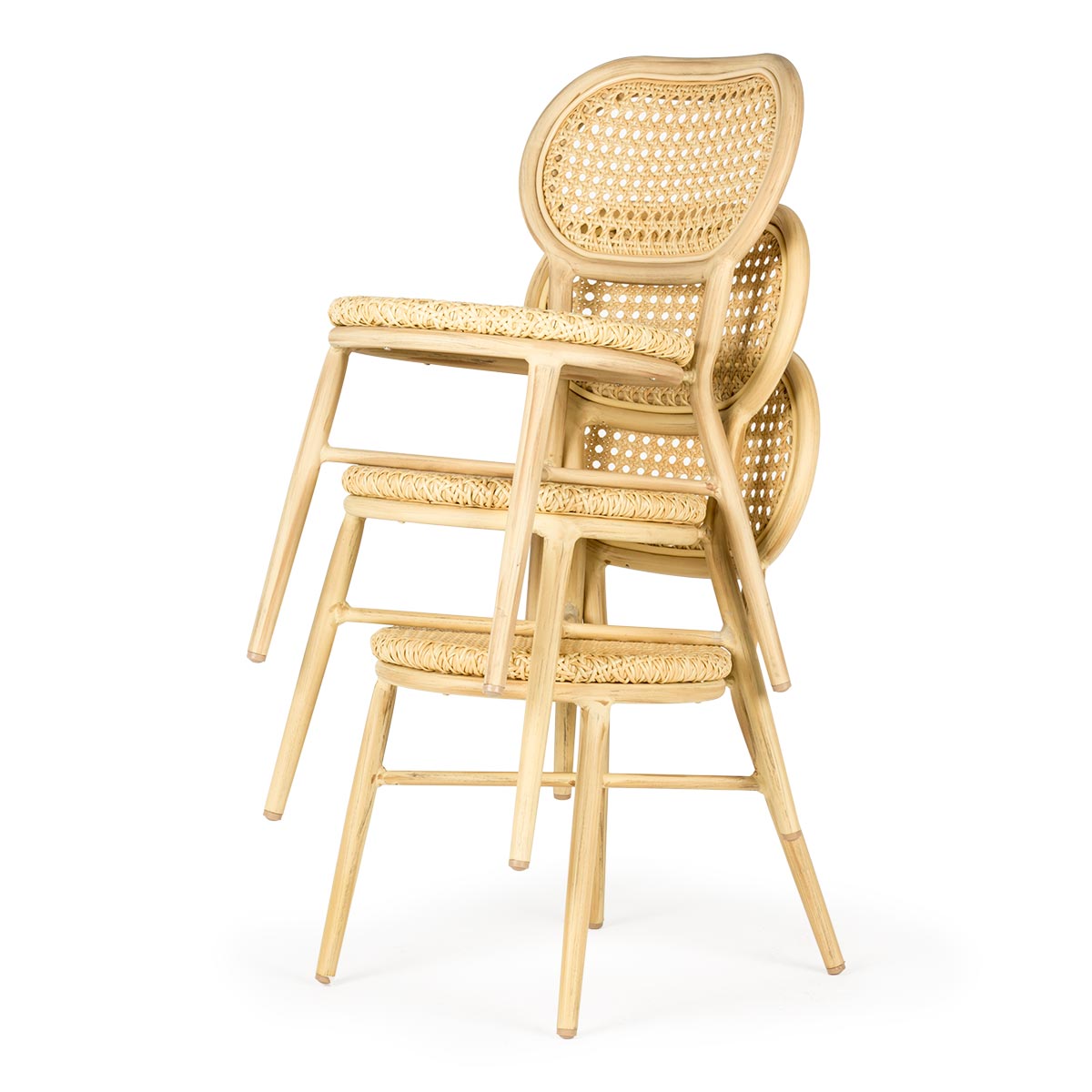 Chaises de jardin et terrasse en aluminium.