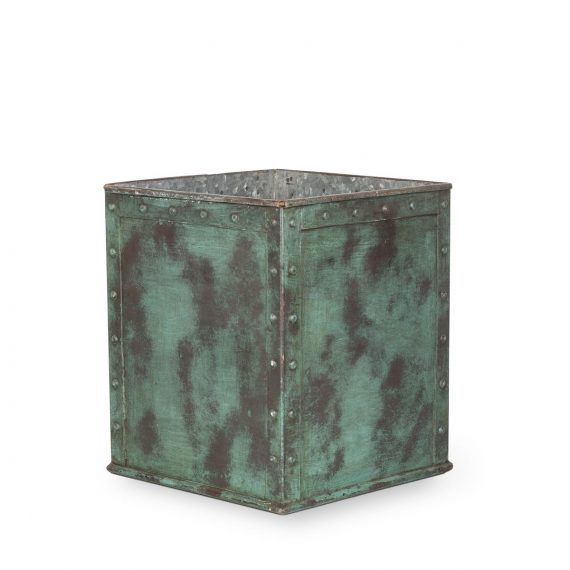 Metal cachepots.
