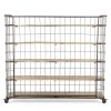 Metal rolling racks.
