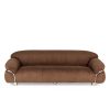 Retro brown sofa.