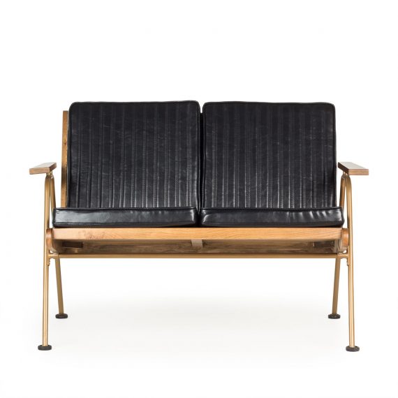 Retro waiting room sofa.