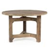 Rustic round table.