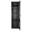 Tall wooden contract cabinet.