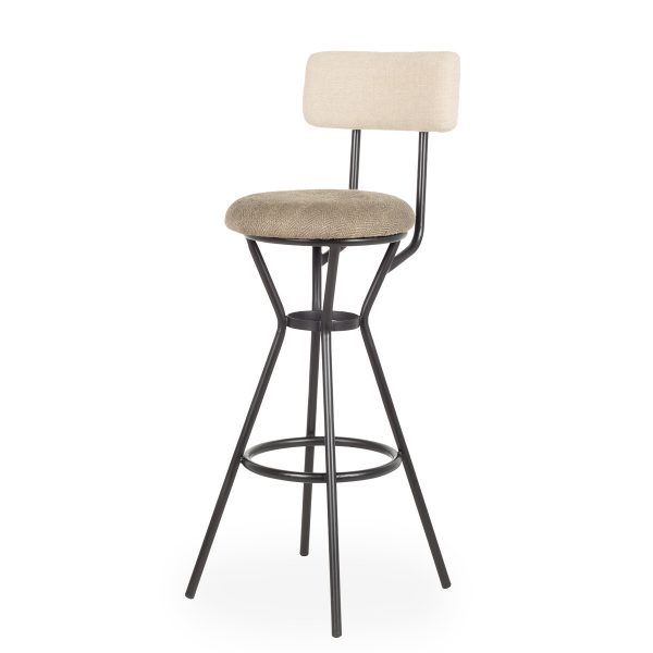 High upholstered stools.