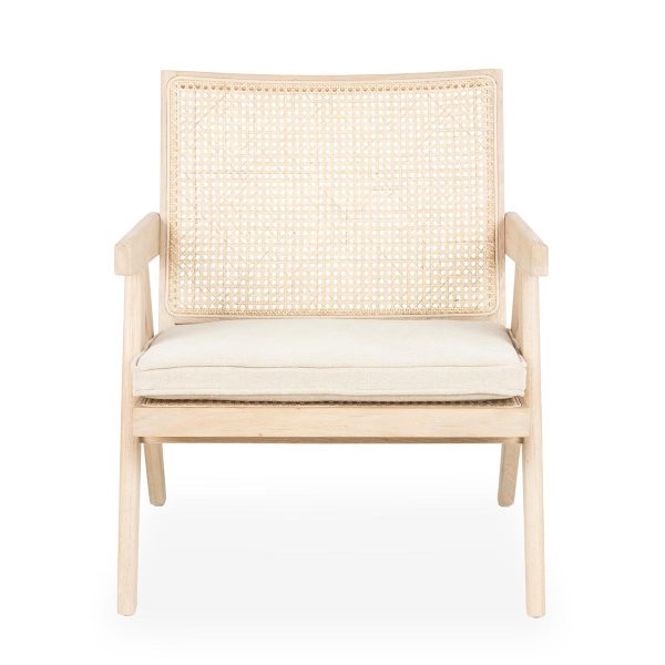 Rattan armchair.